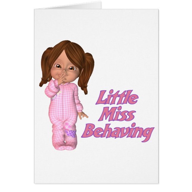 Cartão Mis que comporta-se (Frente)