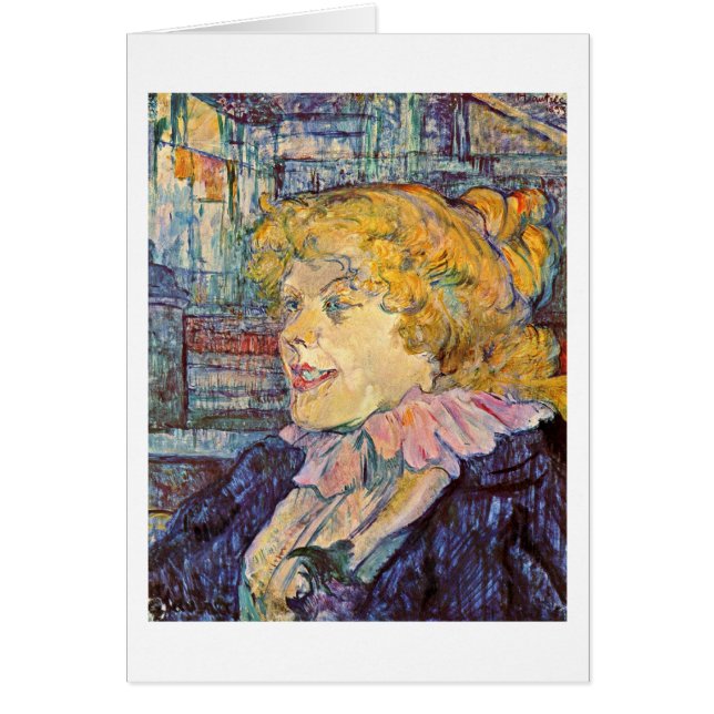 Cartão Miss Dolly Por Henri De Toulouse-Lautrec (Frente)