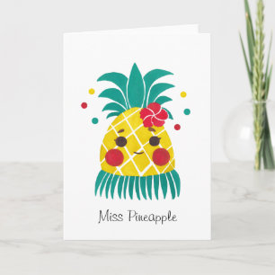 Cartão Miss Hawaiian Pineapple