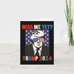 Cartão Miss Mim Ainda Trump 2024 Patriótico 4 De Julho Tr