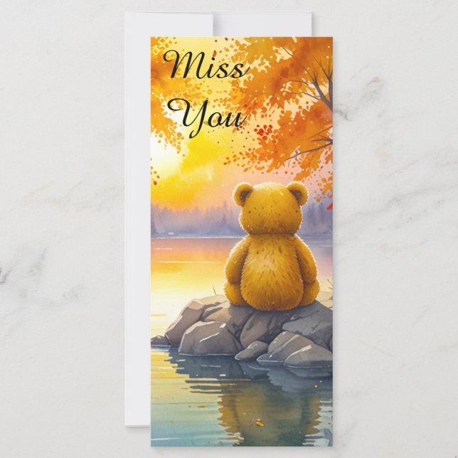 Cartão Miss You (Frente)