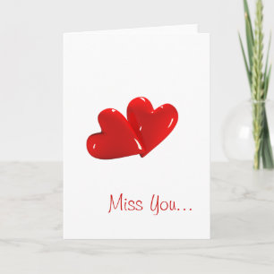 Cartão "Miss You" Card