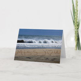 Cartão Miss You Card Beach