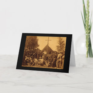 Cartão missa católica de manhã de domingo 1861