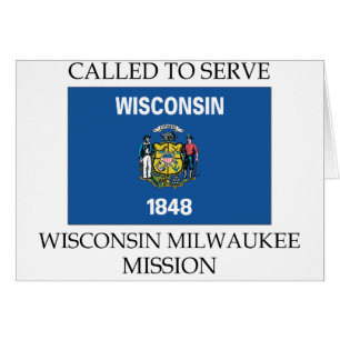Cartão Missão de Wisconsin Milwaukee LDS chamada para