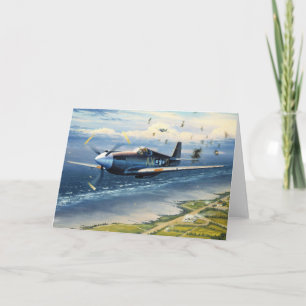 Cartão Missão sobre a Normandia por William S. Phillips