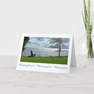 Cartão "Missing Home. Missing you. Missing Us." (photog)