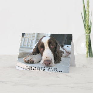 Cartão Missing you - greeting card