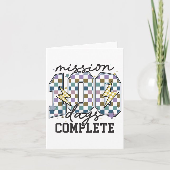 Cartão Missões 100 Dias Completamente Engraçadas 100 Dias (Frente)