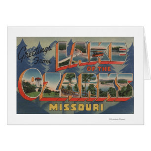 Cartão Missouri - lago do Ozarks