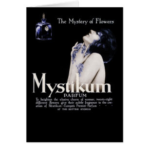 Cartão Mistério das flores - perfume de Mystikum