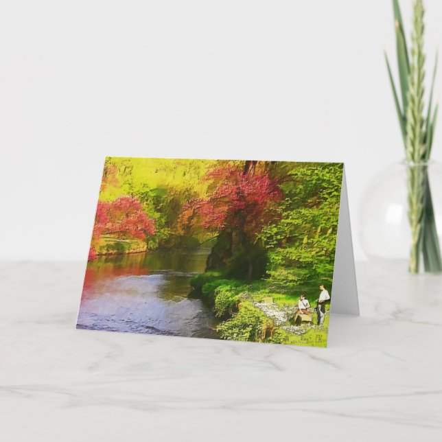 Cartão Mistério de Primavera - a placa (Frente)