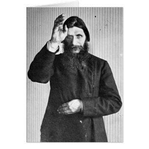 Cartão Místico Russo Grigori Yefimovich Rasputin