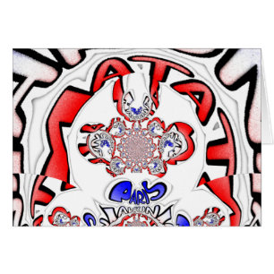 Cartão Mistura Cultural Única do Twist Francês Hakuna Mat