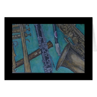 Cartão mistura da música