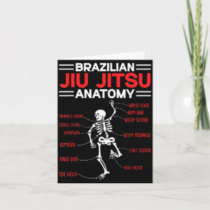 Cartão Mistura engraçada de Anatomia de Jiu Jitsu Brasile