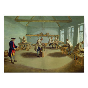 Cartão Misturando o pó