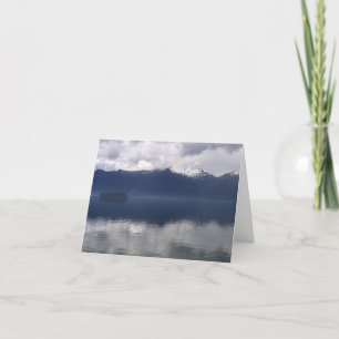 Cartão Misty Alaskan Sea in Shades of Blue