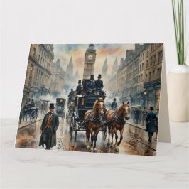 Cartão Misty London Street 1800s Nota