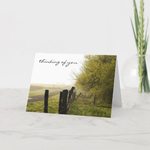 Cartão Misty Morning Thinking of You Greeting Card