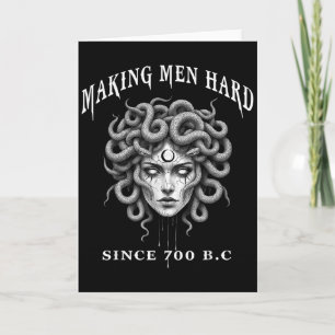 Cartão Mitologia Grega Engraçada Medusa Deixando Homens D