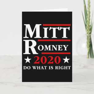 Cartão Mitt Romney Faça O Que É Certo Anti-Trump Republic