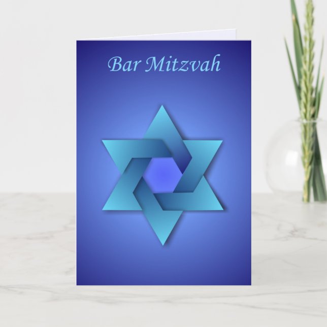 Cartão Mitzvah Bar (Frente)