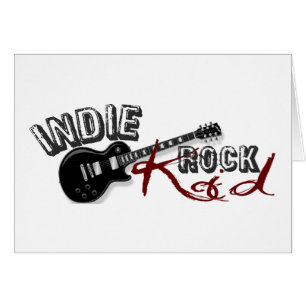 Cartão Miúdo Indie da rocha