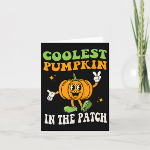 Cartão Miúdos Pumpkin Mais Fresco No Patch Halloween Todd