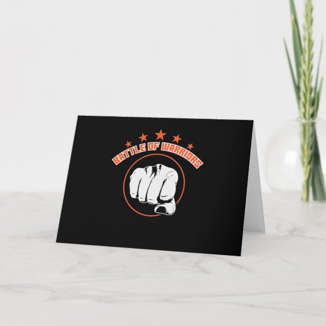 Cartão Mixed Martial Arts "Battle of Warriors" (Frente)