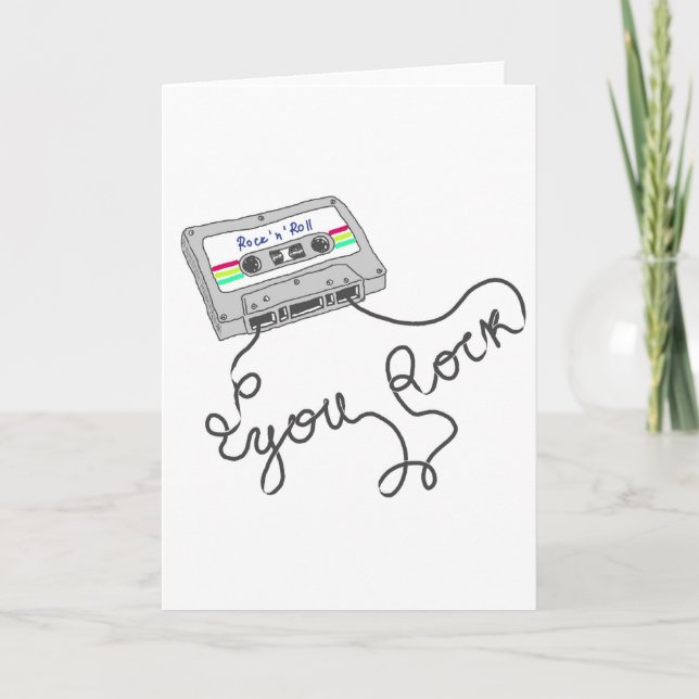 Cartão Mixtape - você rocha (Frente)