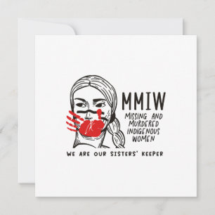 Cartão MMIW - Somos o Guardião das Nossas Irmãs