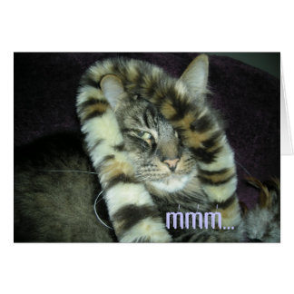 Cartão mmm… fazem este fazem-me olhar gordo?! #