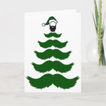 Mo Bigode Árvore de Natal Barba Bigode Verde