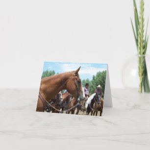 Cartão "Mo - One Great Horse" Notecard