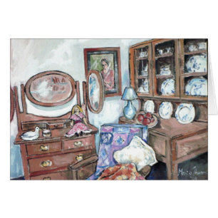 Cartão Mobília de há muito tempo