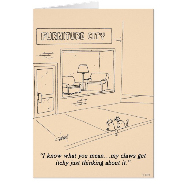 Cartão Mobiliário De Cats (Frente)