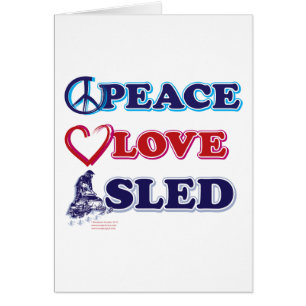 Cartão Mobilidade de neve/Paz,Amor,Leve