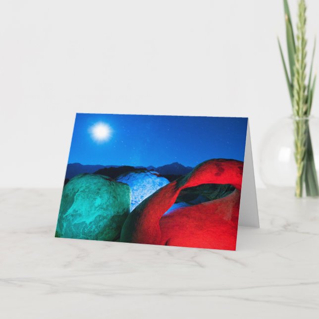 Cartão Mobius Arch & Rocks | Alabama Hills, California (Frente)