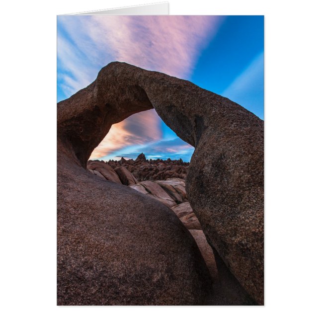 Cartão Mobius Arch Sunset (Frente)