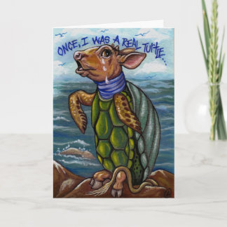 Cartão MOCK TURTLE Alice no País das Maravilhas