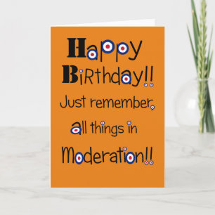 Cartão Mod humour Birthday card