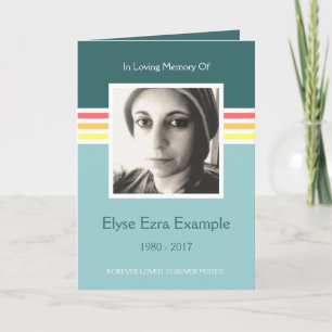 Cartão mod memorial card