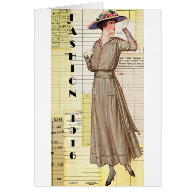 Cartão Moda 1916 (Frente)