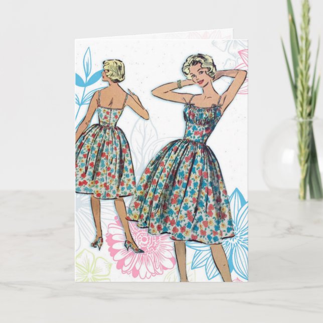 Cartão Moda de Verão (Frente)