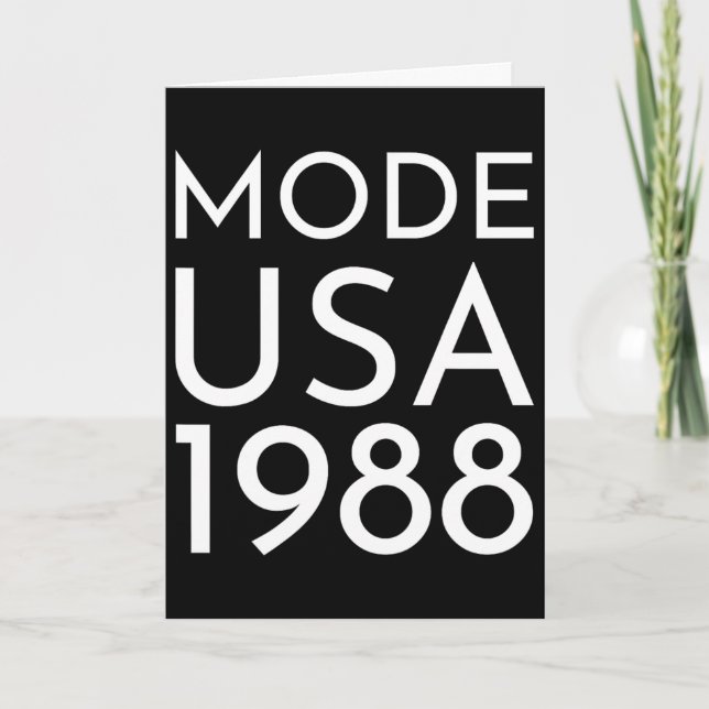 Cartão Moda EUA 1988 M Tour  (Frente)