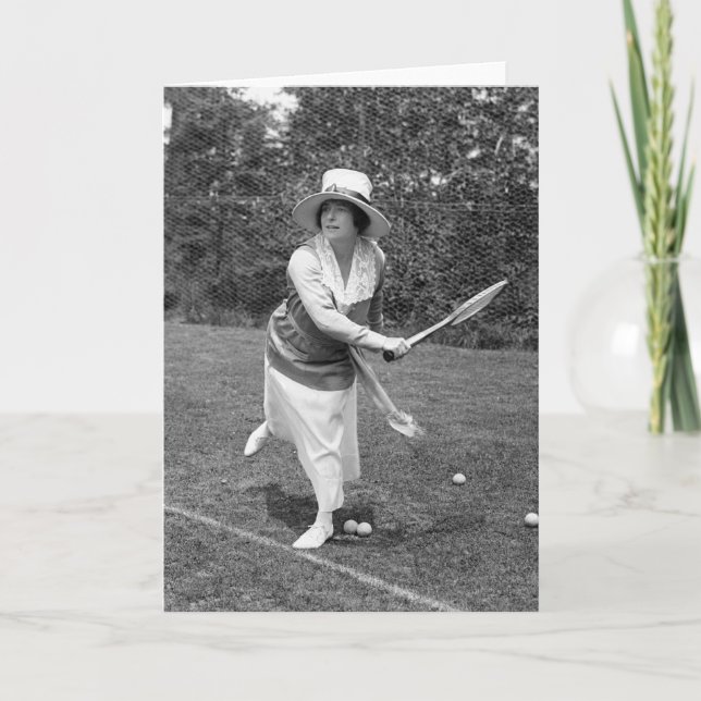 Cartão Moda Tênis no início dos anos 1900 (Frente)