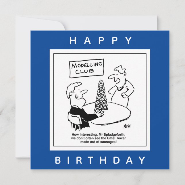 Cartão Modelagem do desenho da torre Eiffel (Frente)