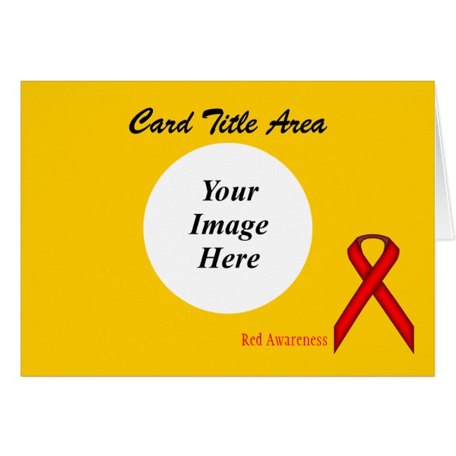 Cartão Modelo da Faixa Vermelha Padrão por Kenneth Yoncic (Frente Horizontal)