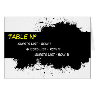 Cartão Modelo da placa de espaço reservado para mancha de